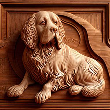 3D model Landseer dog (STL)